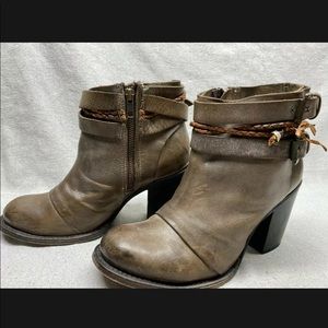 Freebird by Steven Lion Leather Ankle Boots 9